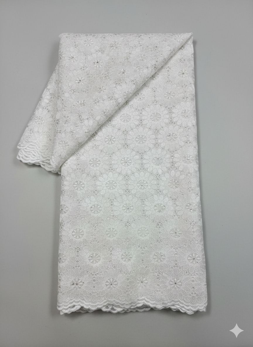 swiss lace brodé